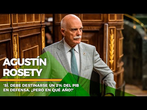 Agustín Rosety: 'Sí. Debe destinarse un 2% del PIB en Defensa. ¿Pero en qué año?'