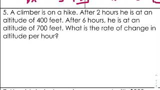 Finding slope between 2 points word problems