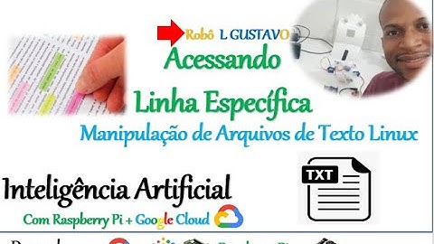 Como acessar uma linha específica de um arquivo TXT em PyTHON?  Robô L GUSTAVO