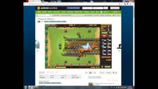 Penguin Attack 3 All Turrets Upgraded