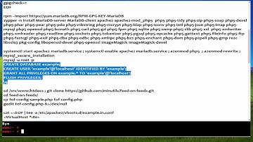 How To install Feed On Feeds on opensuse Leap 42.3