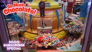 MEGA CHOC WIN!! 3 Candy Pusher JACKPOTS!! (5000 Subscriber Special) BIG SWEET LAND Fun Arcade Game screenshot 3