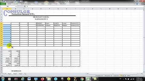TUTORIAL EJERCICIO 2 EXCEL BASICO - Lic. Rony Chávez