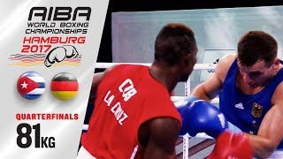 Quarterfinals (81kg) LA CRUZ Julio (Cuba) vs BAZUEV Ibragim (Germany)