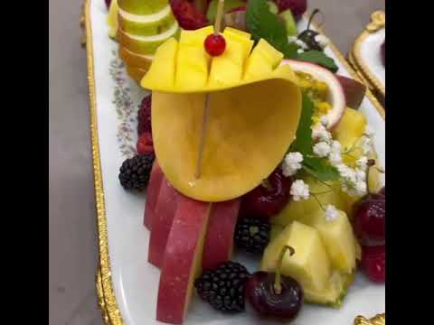 фруктовый нарезки для свадьбы #milliytaomlar # #нарезки и уроки #