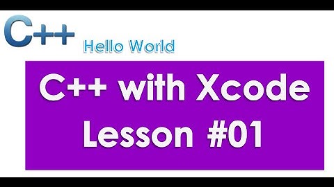 C++ Lesson #01  install Xcode and create your first C++ program for absolute beginners.