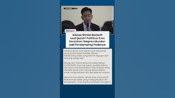 Nilai Berbelit soal Ijazah, Politikus Eros Sarankan Gibran Mundur jadi Wapres jika Tak Mau Tunjukkan