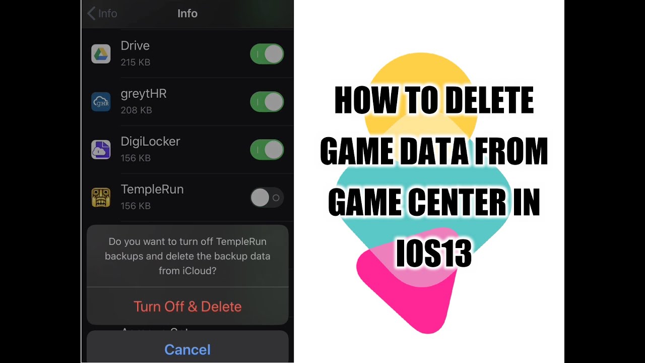 How To Delete Game Data And Reset Game From Game Center - Ios 13