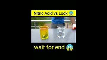 Nitric Acid vs Lock 🔐😱/#shorts @Crazy XYZ