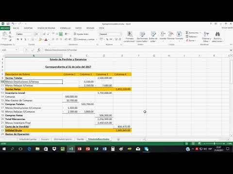 Video: Cómo Hacer Un Estado De Pérdidas Y Ganancias