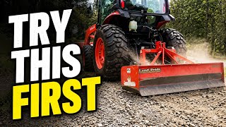BEFORE YOU ADD MORE GRAVEL, TRY THIS WITH A BOX BLADE!
