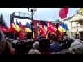 Петро Порошенко в Мукачеві. Гімн України. 1 травня 2014