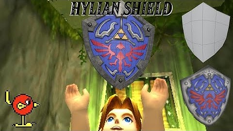 Hylian Shield in 2 Levels Of Detail - 3D Model