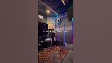 Our office 🤝 Never using the big lights