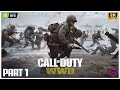 Call of Duty WWII🔥PART-1 Gameplay NVIDIA RTX 2050 #callofduty #ww2 #rtx
