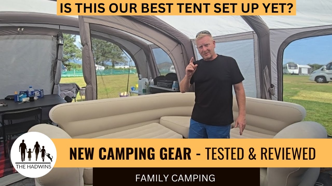 Family Camping | Our BEST Tent Setup Yet! | New Camping Gear Reviewed