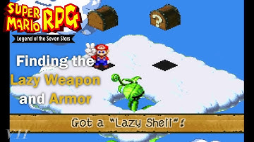 Super Mario RPG (SNES): Where to find the Lazy Armor and Shell.