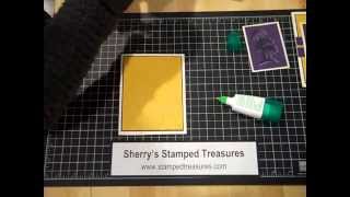 Shadow Stamping with Stamps and Ink