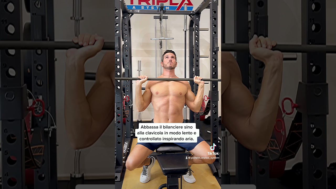 MILITARY PRESS DA SEDUTO (con BILANCIERE)💪🏻