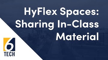 HyFlex Spaces: Sharing In-Class Materials