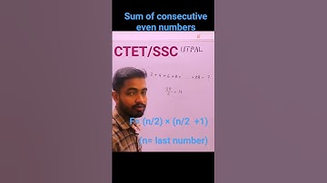 sum of consecutive even numbers #maths #ctet #ssc #ctetassam #ctetjuly #jobpreparation #mathstrick