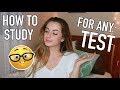 How to Study for ANY TEST! | Study Tips and Ultimate Study Guide