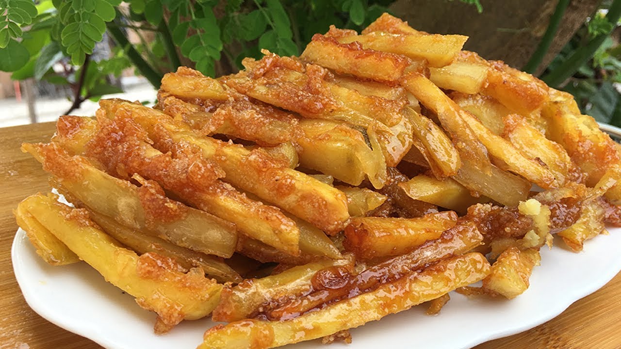 CAMOTE FRIES HOW TO MAKE CARAMELIZED CAMOTE YouTube