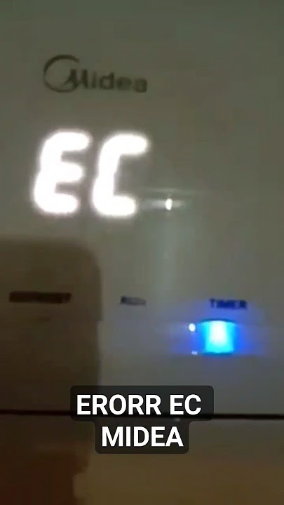 Penanganan AC Midea erorr EC 1.Cek tekanan freon 2.cek termis 3.cek overloud 4.cek kapasitor komp