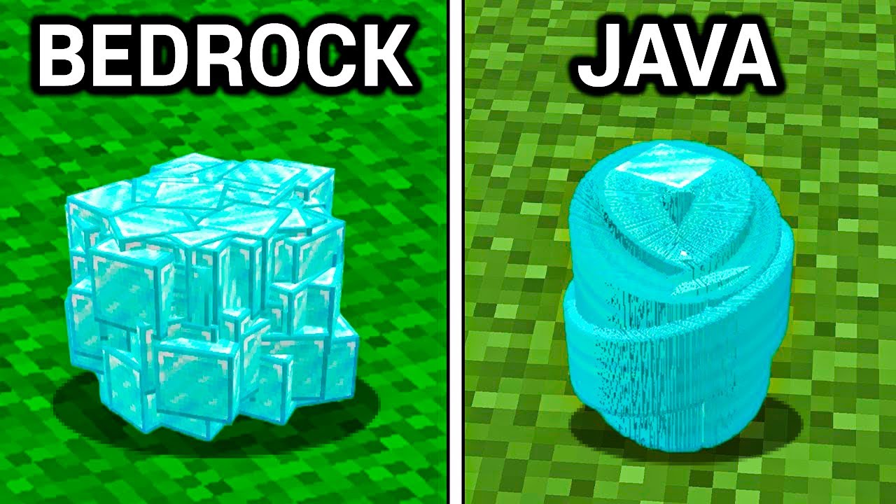 45 CURIOSIDADES E DIFERENÇAS DO MINECRAFT JAVA VS BEDROCK - YouTube