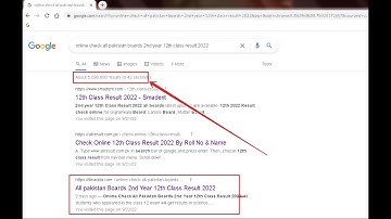 How to Check Online 12th Class 2nd Year Result 2022 BISE Gujranwala Board