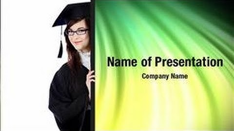 Graduate Student PowerPoint Video Template Backgrounds - DigitalOfficePro #01045V
