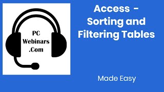 Microsoft Access: How to Sort, Filter, and Search Tables in Access Database