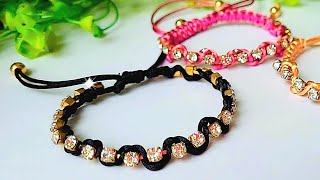 Como Fazer Pulseira Linda de Strass Fácil de Fazer para Presentear ou Vender