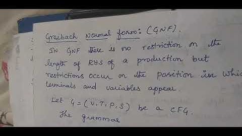 Greibach Normal Forms