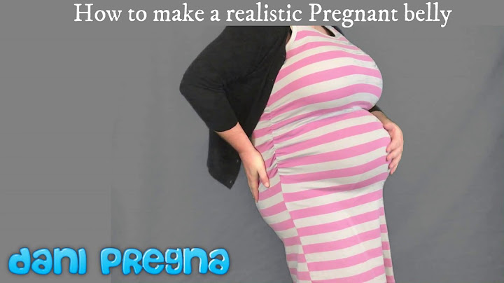 How to make a fake pregnant belly! Instructional video on a fake pregnant belly