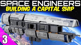 How to DESIGN a Large Capital Ship in Space Engineers – EP3 screenshot 5