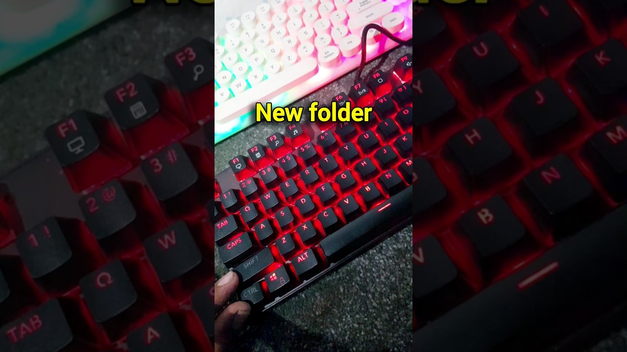 Shortcut key for New folder