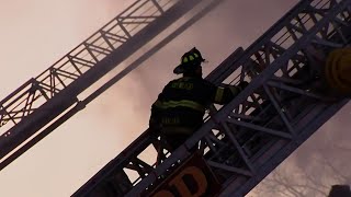 Roof collapses as fire sweeps through Maywood church