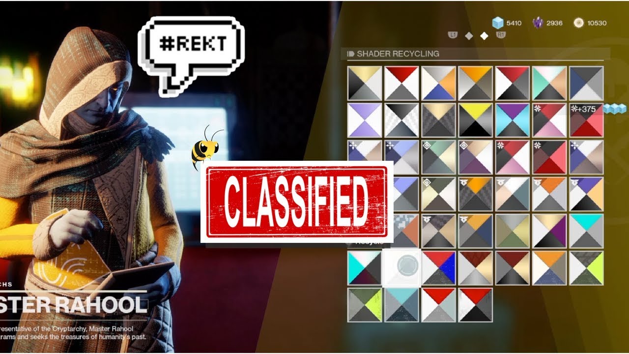 Destiny 2 FORSAKEN Mass Shader Delete ? ? FAST GLIMMER
