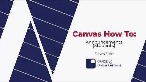Canvas How To: Announcements (Students)