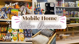 Mobile Home Kitchen Organization #kitchenorganization