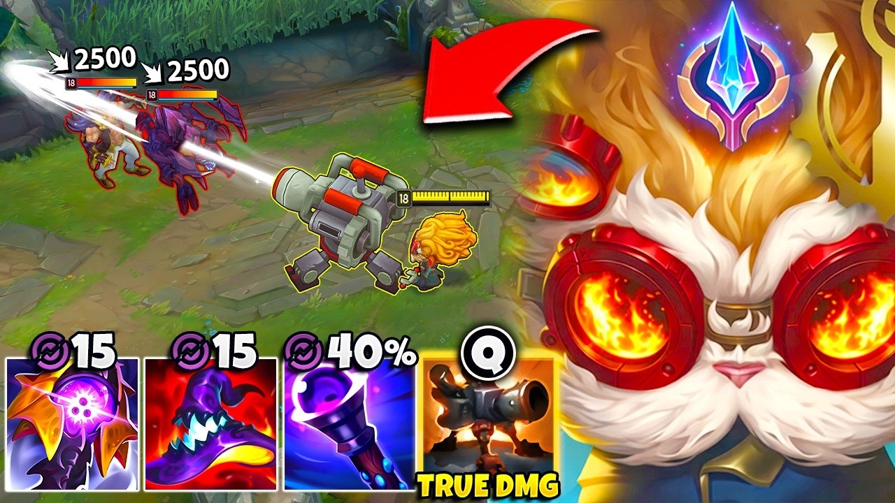 Heimerdinger but my turrets fire TRUE damage lasers (STACK MAGIC PEN)