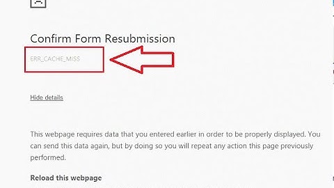 How To Fix ERR_CACHE_MISS Error In Google Chrome
