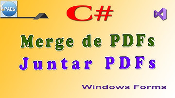 C#, como juntar (merge) vários arquivos PDF em um único arquivo. C Sharp Visual Studio 2019