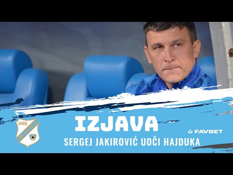 Sergej Jakirović uoči Hajduka - 2. kolo (2023./2024.)