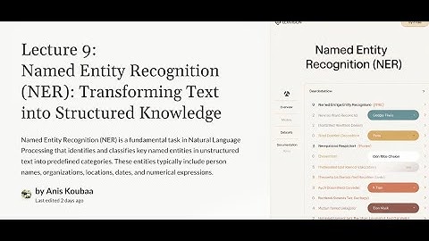 [MAI554] Named Entity Recognition (NER) Explained – From Rule-Based to Transformers