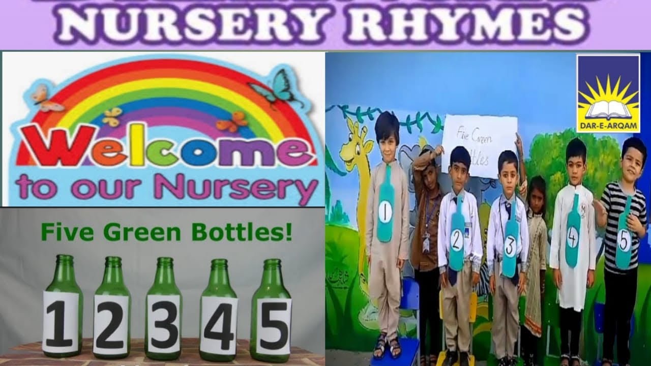 5 Green Bottles Hanging On The Wall Song And Lyrics - Nursery Rhymes ...