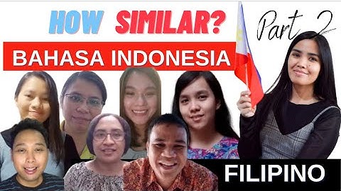 Similarities Between Filipino and Bahasa Indonesia