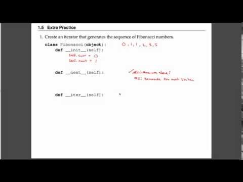 [CS61A - Sp15] Discussion 10 - Fibonacci Iterator