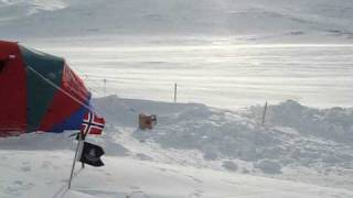 Storm at Base Camp 1 - BSES Extreme Arctic 2008